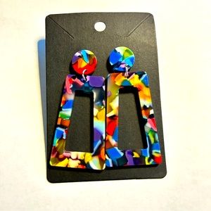 Acrylic Fashion stud earrings